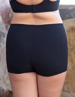 High-Waist-Shorts Basic black
