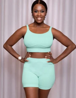 High-Waist-Shorts Freeda mint