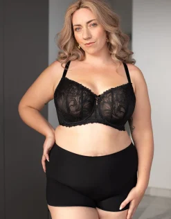 High-Waist-Shorts-Set 2x Basic black