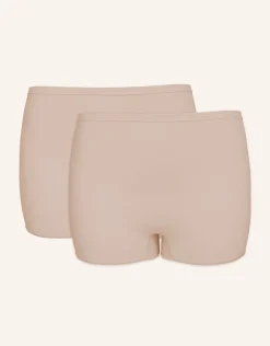 High-Waist-Shorts-Set 2x Basic cappuccino