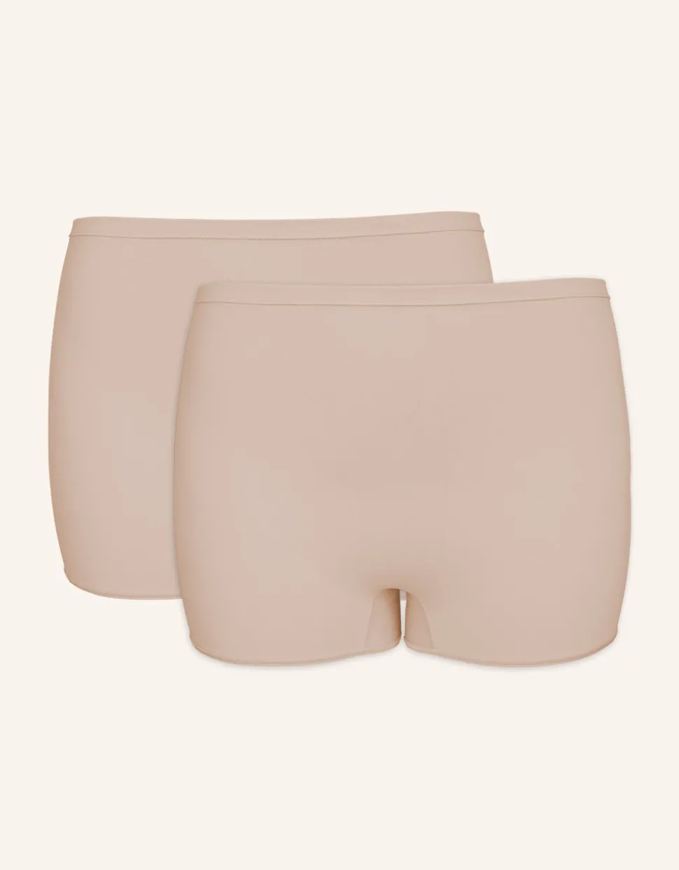 High-Waist-Shorts-Set 2x Basic cappuccino