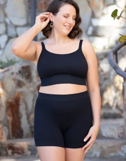 High-Waist-Shorts-Set 2x Freeda black