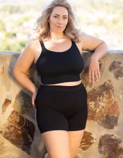High-Waist-Shorts-Set 2x Freeda black
