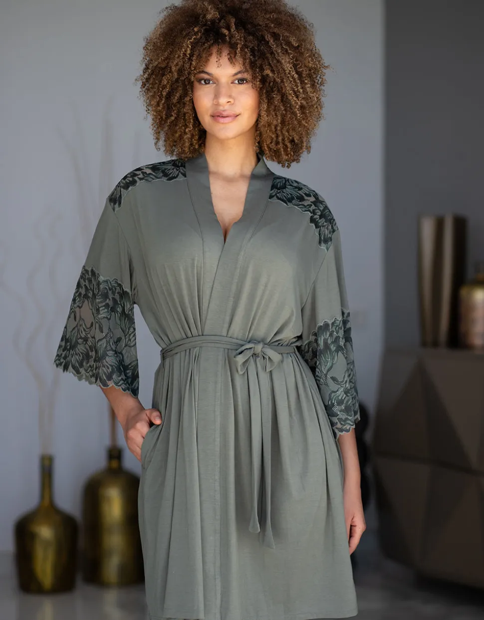 Kimono Cha-Cha-Cha olive
