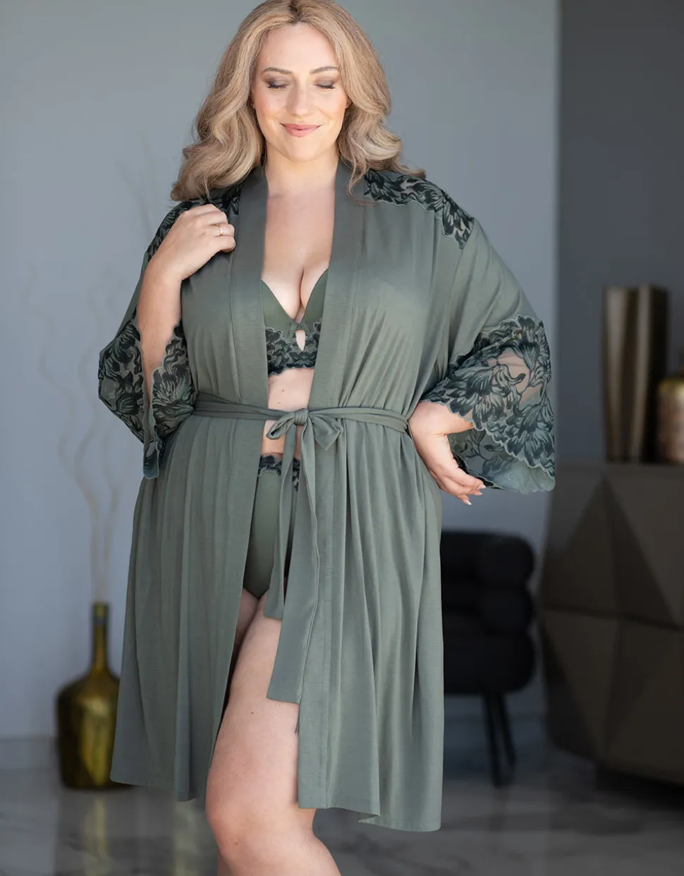 Kimono Cha-Cha-Cha olive