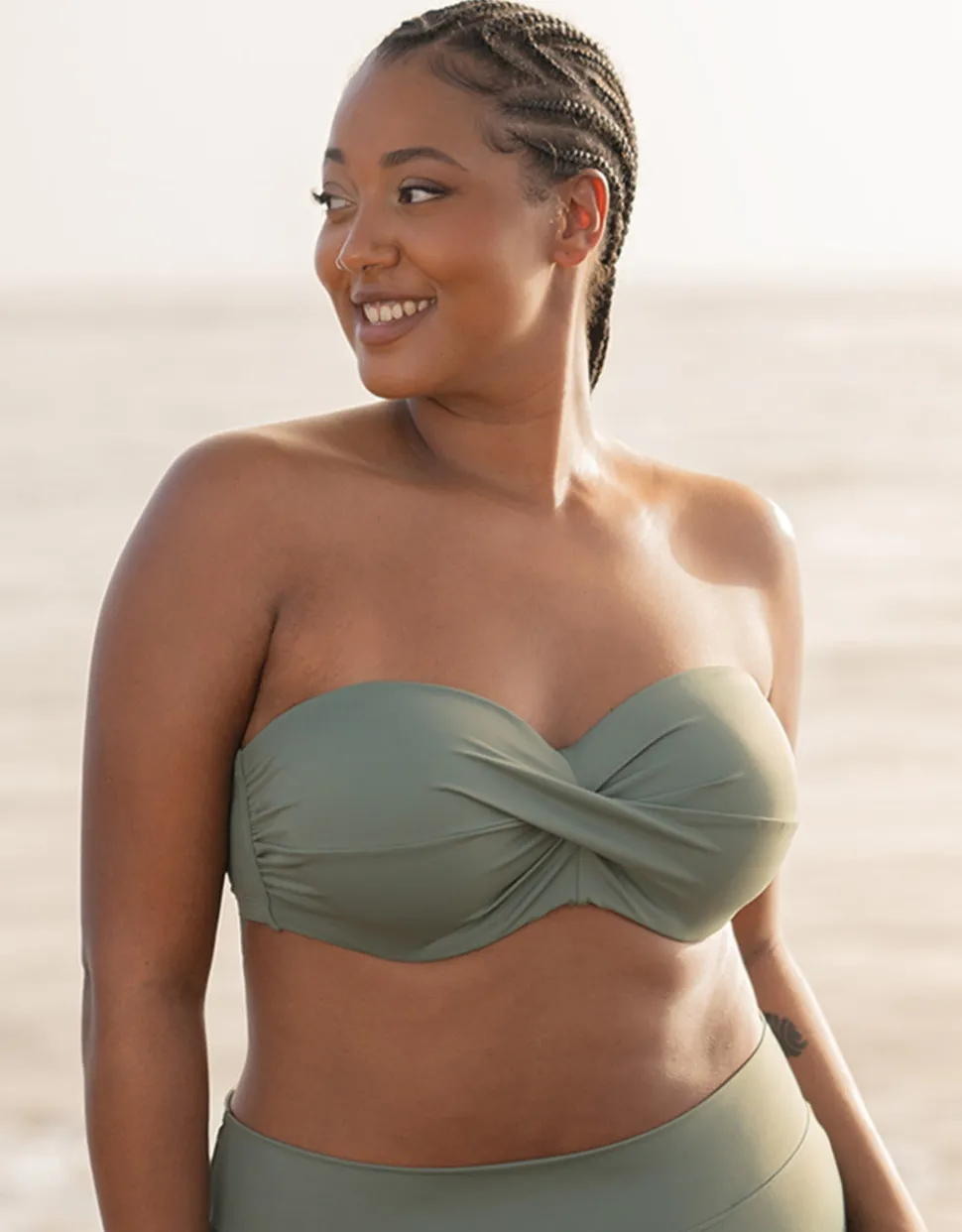 Multiway-Bikini-Top Monaco khaki