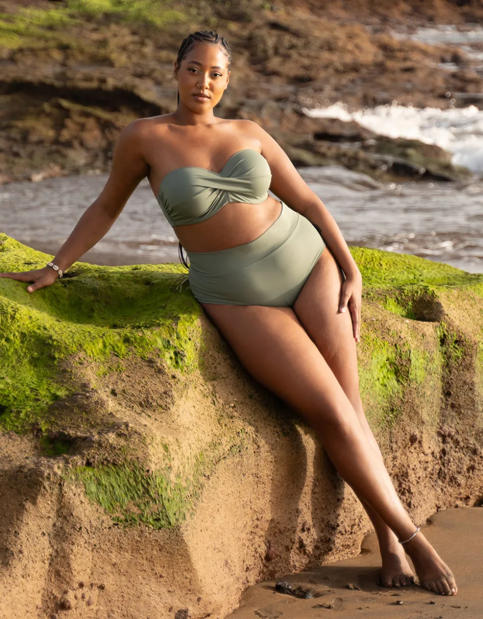 Multiway-Bikini-Top Monaco khaki