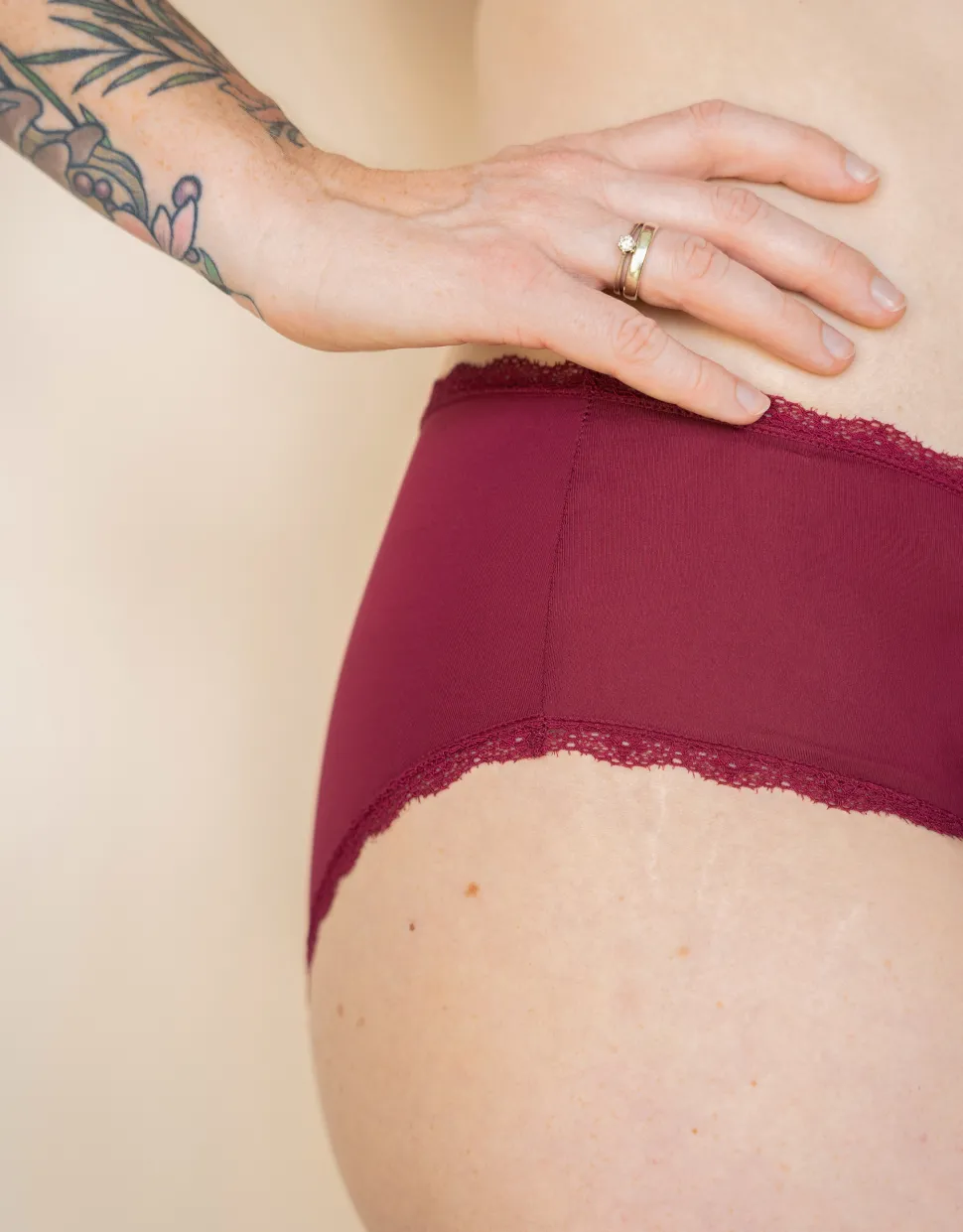 Panty Basic bordeaux