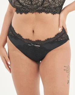 Panty Sophia black/beige