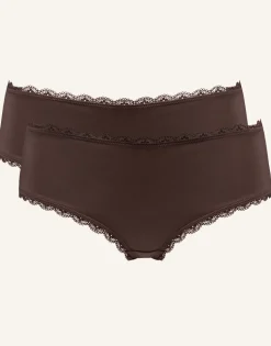 Panty-Set 2x Basic mocca