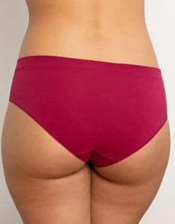 Panty-Set 2x Cotton Basic bordeaux