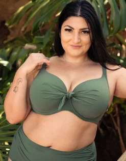 Schalen-Bikini-Top Valencia Classic olive