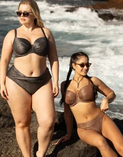Schalen-Bikini-Top Valencia Glam silver