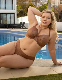 Schalen-Bikini-Top Valencia Glam bronze