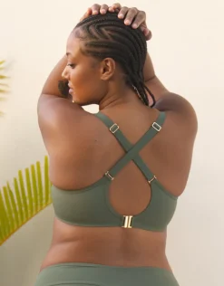 Schalen-Bikini-Top Valencia olive