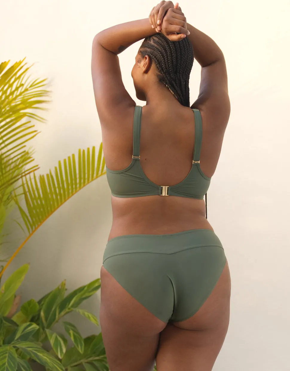 Schalen-Bikini-Top Valencia olive
