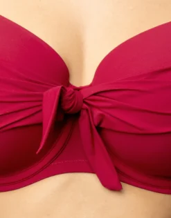 Schalen-Bikini-Top Valencia cherry