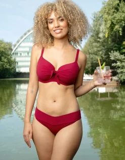 Schalen-Bikini-Top Valencia cherry