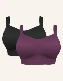 Sport-BH-Set 2x Jive black/cassis