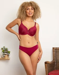String-Set 2x Cotton Basic bordeaux