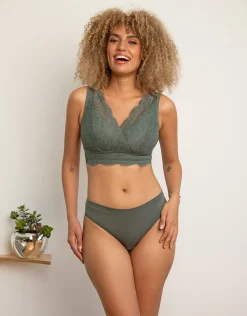 String-Set 2x Cotton Basic olive