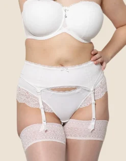 Strumpfhalter Diamond ivory