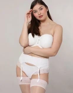 Strumpfhalter Diamond ivory