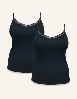 Top-Set 2x Cotton-Lace black