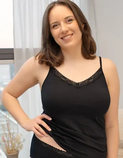 Top-Set 2x Cotton-Lace black