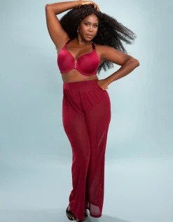 Vorderverschluss-BH Pure Luxe bordeaux